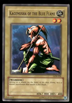 Kagemusha of the Blue Flame LOB-028 Legend of Blue Eyes Unlimited Edition - Image 1