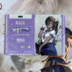 GODDESS OF VICTORY: NIKKE NAGA METALLIC PASS COLLECTION VER.2 CARD - Image 1