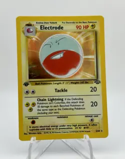 Pokemon TCG Electrode Holo Rare Card 02/64 Jungle Holo WOTC 1st Edition - Image 1