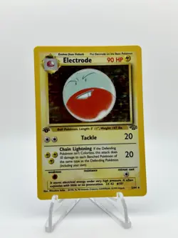 Pokemon TCG Electrode Holo Rare Card 02/64 Jungle Holo WOTC 1st Edition - Image 3