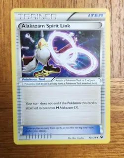 Uncommon Alakazam Spirit Link Pokemon Trainer Card, Fates Collide Set 90/124 - Image 1
