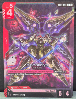 Kshatriya GD01-044 LR Foil Gundam Newtype Rising Card Game NZ-666 Near Mint TCG - Image 1