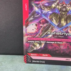 Kshatriya GD01-044 LR Foil Gundam Newtype Rising Card Game NZ-666 Near Mint TCG - Image 4