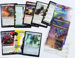 Magic the Gathering Spider Man 🔥Lot 20 + Card HOLO, RARE, /6 ART +MORE SEE Pics - Image 1