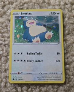 Snorlax SWSH032 SWSH: Sword & Shield Promo Cards Holo Excellent Condition - Image 1