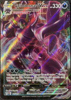 Grimmsnarl VMAX 115/189 Swsh03: Darkness Ablaze Holo - Pokemon Card - Image 1
