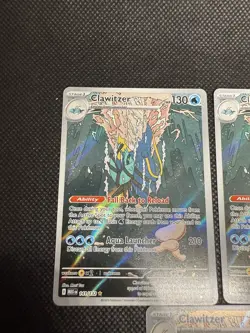 LOT OF (3) Clawitzer 141/132 Pokemon TCG Card Mega Evolution Illustration Rare - Image 2