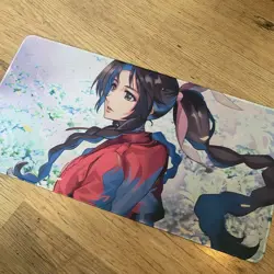 Aerith Final Fantasy Rubber Playmat Play Mat For Tcg Trading Card Game Cards - Image 1