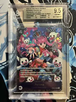 One Piece TCG Treasure Cup Perona Official Top 16 Prize BGS 9.5 Prize Card Promo - Image 1