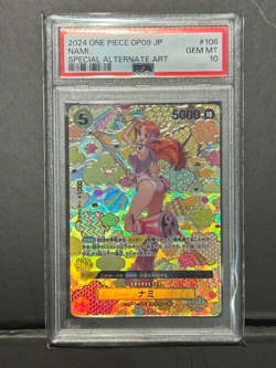 PSA 10 NAMI OP08-106 OP09 SP Emperors in the New World One Piece Card Japanese - Image 1