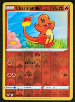 Charmander 2020 Vivid Voltage Reverse Holo Pokemon Card 023/185 (NM) - Image 1