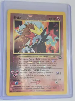 Pokemon Trading Card Entei Movie Promo Holo #34 - Image 3