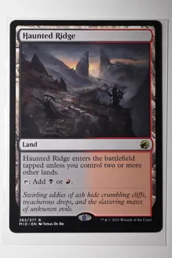 MTG Innistrad Midnight Hunt MID Haunted Ridge #263 (NM) Unplayed magic card - Image 1