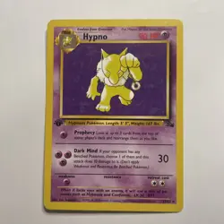 Hypno 23/62 Fossil Regular Pokemon TCG Card 1st Edition - Image 1