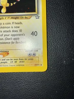 Pokemon Card Ampharos 1/111 Set Neo Genesis Cosmos Holo Near Mint ENG - Image 3