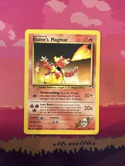 Pokemon Card Blaine's Magmar Gym Heroes Uncommon 37/132 Near Mint - Image 1