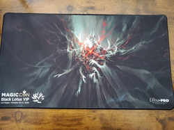 Magic MTG MagicCon Las Vegas 2024 Black Lotus Exclusive Valgavoth Playmat - New - Image 1