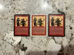 Mtg Goblin Recruiter x3 - Magic the Gathering Goblin Recruiter Played - Image 1