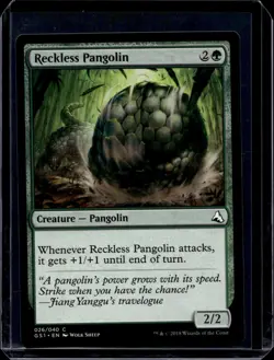 Reckless Pangolin NM, English Magic the Gathering MTG Global Series Jian - Image 1