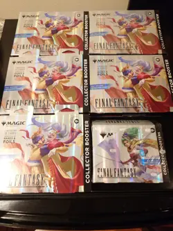Magic The Gathering Final Fantasy Collector Booster Box & Omega Box Lot Of 6 MtG - Image 1