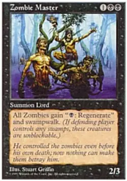 MTG Zombie Master, Moderate Play, English Fifth Edition - Image 1