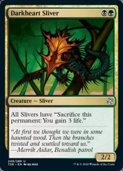 Darkheart Sliver - Light Play MTG Time Spiral Remastered - Image 1