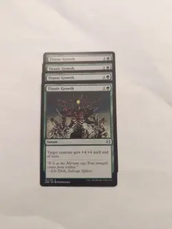 (4) Titanic Growth *PLAYSET* Phyrexia: All Will Be One Regular NM MTG - Image 1