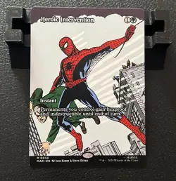 Heroic Intervention #0034 Borderless Mythic Regular Spider Man Magic MTG - Image 1