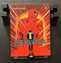 Path to Exile #0004 Borderless Mythic Regular Marvel’s Spider-Man Magic MTG - Image 1