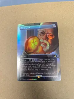 FOIL DINO DNA (BORDERLESS) Universes Beyond: Jurassic World Collection Magic MTG - Image 1