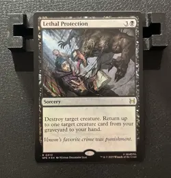 Lethal Protection #0010 Rare FOIL Marvel's Spider-Man MTG Magic - Image 1