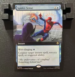 Spider-Sense #0254 Extended Art FOIL Rare Marvel's Spider-Man Magic MTG - Image 1