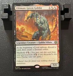 Ultimate Green Goblin #0157 Rare FOIL Marvel's Spider-Man SPM Magic MTG - Image 1