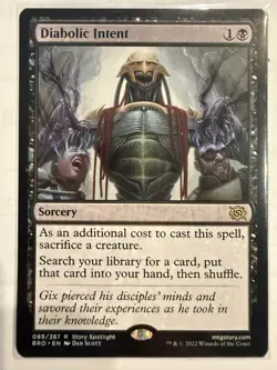 MTG: Diabolic Intent Card 89/399 The Brothers' War Magic The Gathering -NM - Image 1