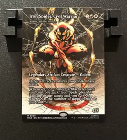 Iron Spider, Civil Warrior #0039 Borderless Mythic Regular Spider-Man Magic MTG - Image 1