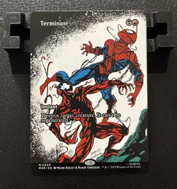 Terminate #0040 Borderless Mythic Regular Marvel's Spider-Man Magic MTG - Image 1