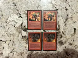 Mtg Goblin Grenade x4 - Magic the Gathering Goblin Grenade Played - Image 1