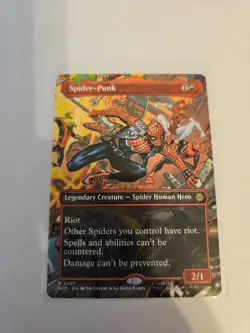 Spider-Punk Borderless 0207 MTG SPM Nm/M - Image 1