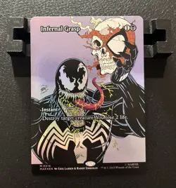 Infernal Grasp #0018 Borderless FOIL Mythic Marvel's Spider-Man Magic MTG - Image 1