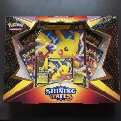 Pokemon - Shining Fates Pikachu V Box - Brand New & Sealed - Damaged Box - Image 3
