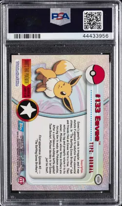 2000 TOPPS POKEMON TV ANIMATION SER 3 #133 EEVEE PSA 10 - Image 2