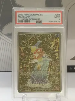 2023 POKEMON PAL EN-PALDEA EVOLVED ILLUSTRATION RARE #203 MAGIKARP PSA 9 - Image 1