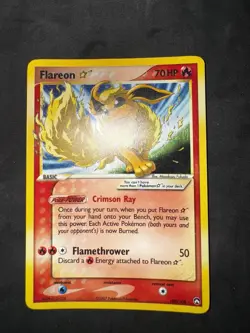 Pokemon Flareon Gold Star 100/108 Holo ENG - No Charizard Crystal - Image 1