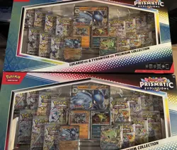 Pokemon Prismatic Evolution Lucario Ex Tyranitar Ex Premium Collection 2 sets - Image 1