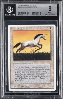 1994 MTG C W PEARLED UNICORN BGS 9 - Image 1
