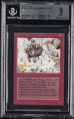 1993 MTG - ALPHA U R GOBLIN BALLOON BRIGADE BGS 9 - Image 1