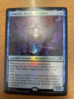 x1 Tameshi, Reality Architect - Foil R MTG Kamigawa: Neon Dynasty M/NM, English - Image 1