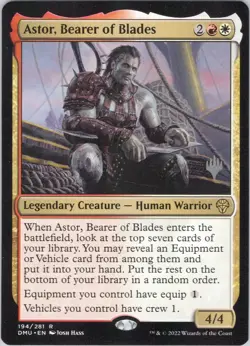 Astor, Bearer of Blades NM #144 Promo Pack: Dominaria United MTG - Image 1
