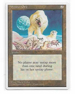 Magic the Gathering ~ MTG ~ 1x Winter Orb ~ Fourth Edition ~ 4Ed ~ LP - Image 1