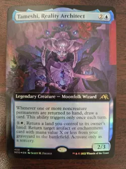 Tameshi, Reality Architect NM FOIL EXTENDED Kamigawa: Neon Dynasty MTG FREE SHIP - Image 1